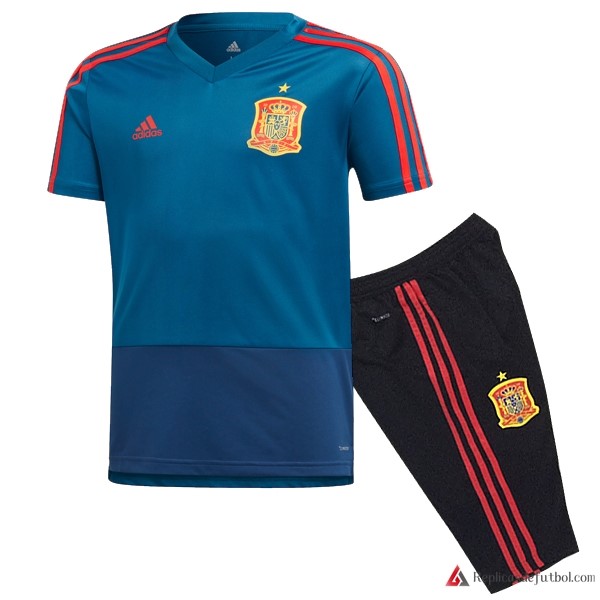 Camiseta Entrenamiento Seleccion España Conjunto Completo 2018 Azul